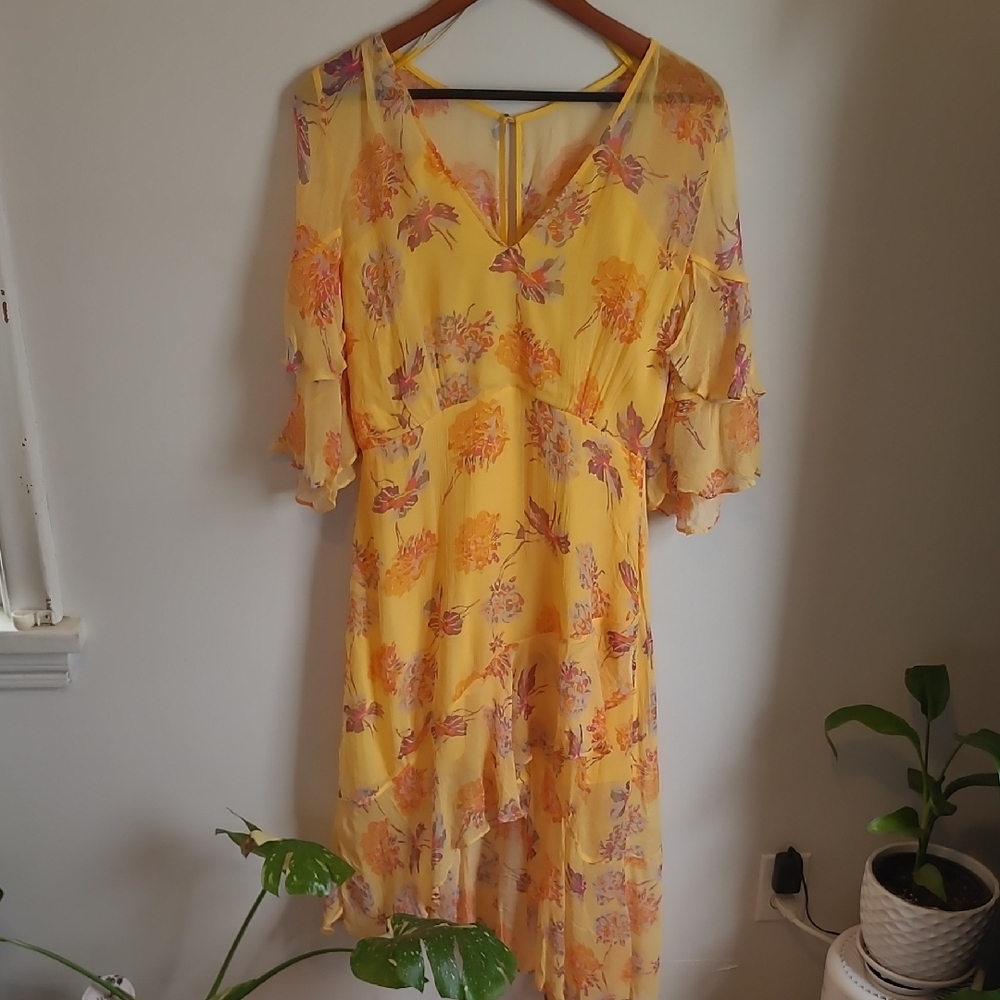 Floral Yellow Dress